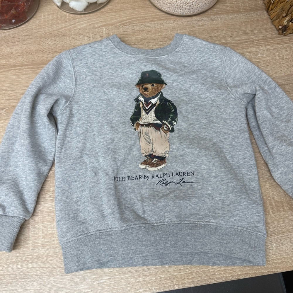 Kids Ralph Lauren teddy bear sweatshirt